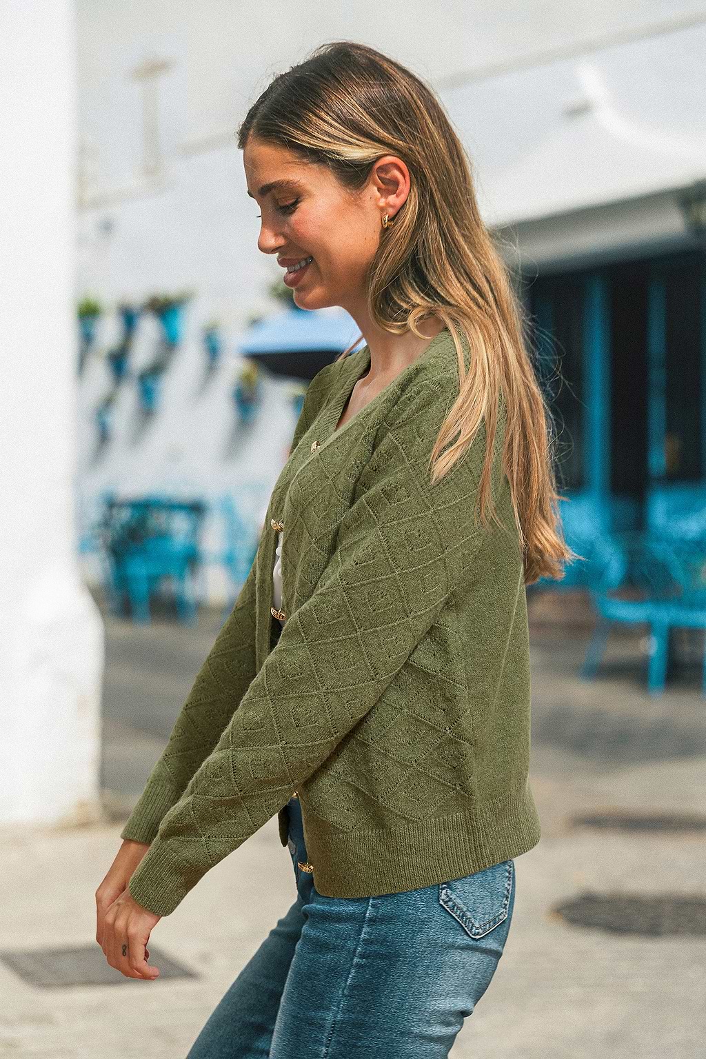 Cardigan verde Slow Down