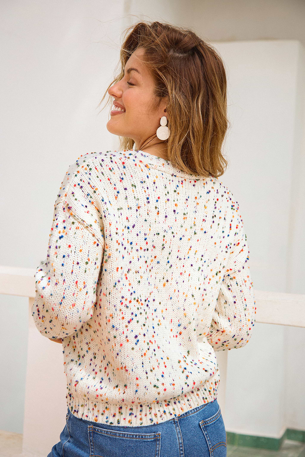 Cardigan a pois 