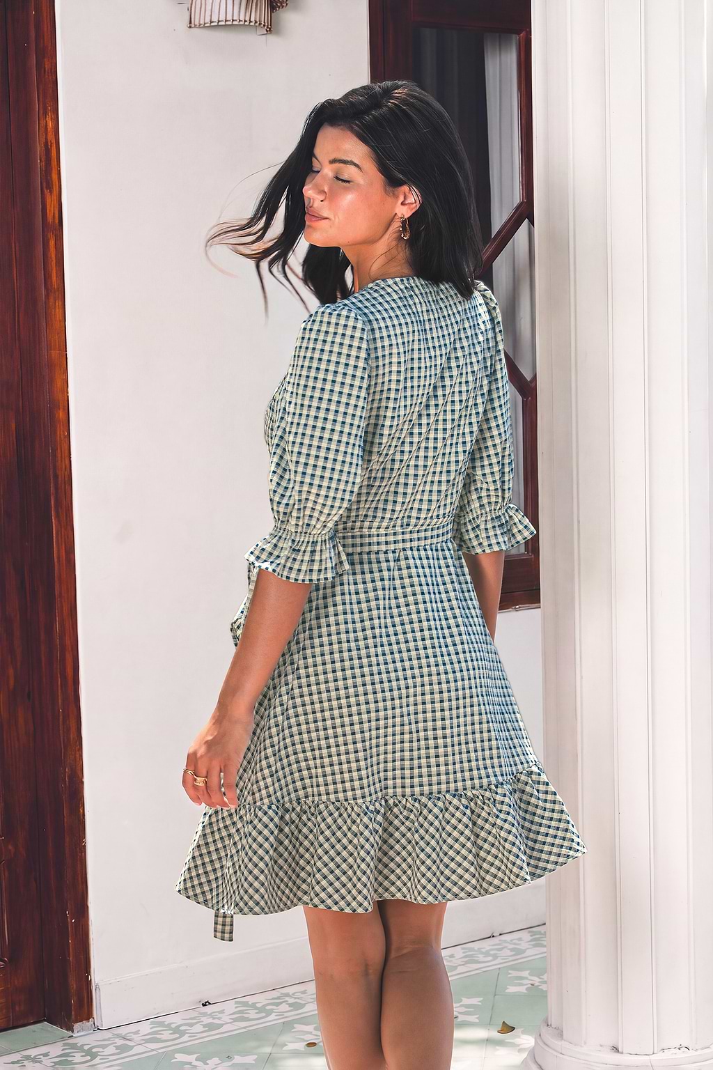 Check It Out Gingham Mini Dress