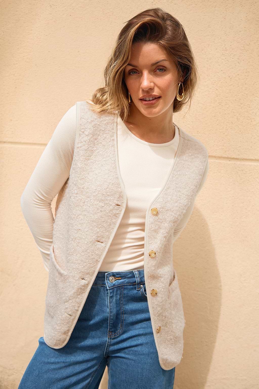 Country Club Beige Vest