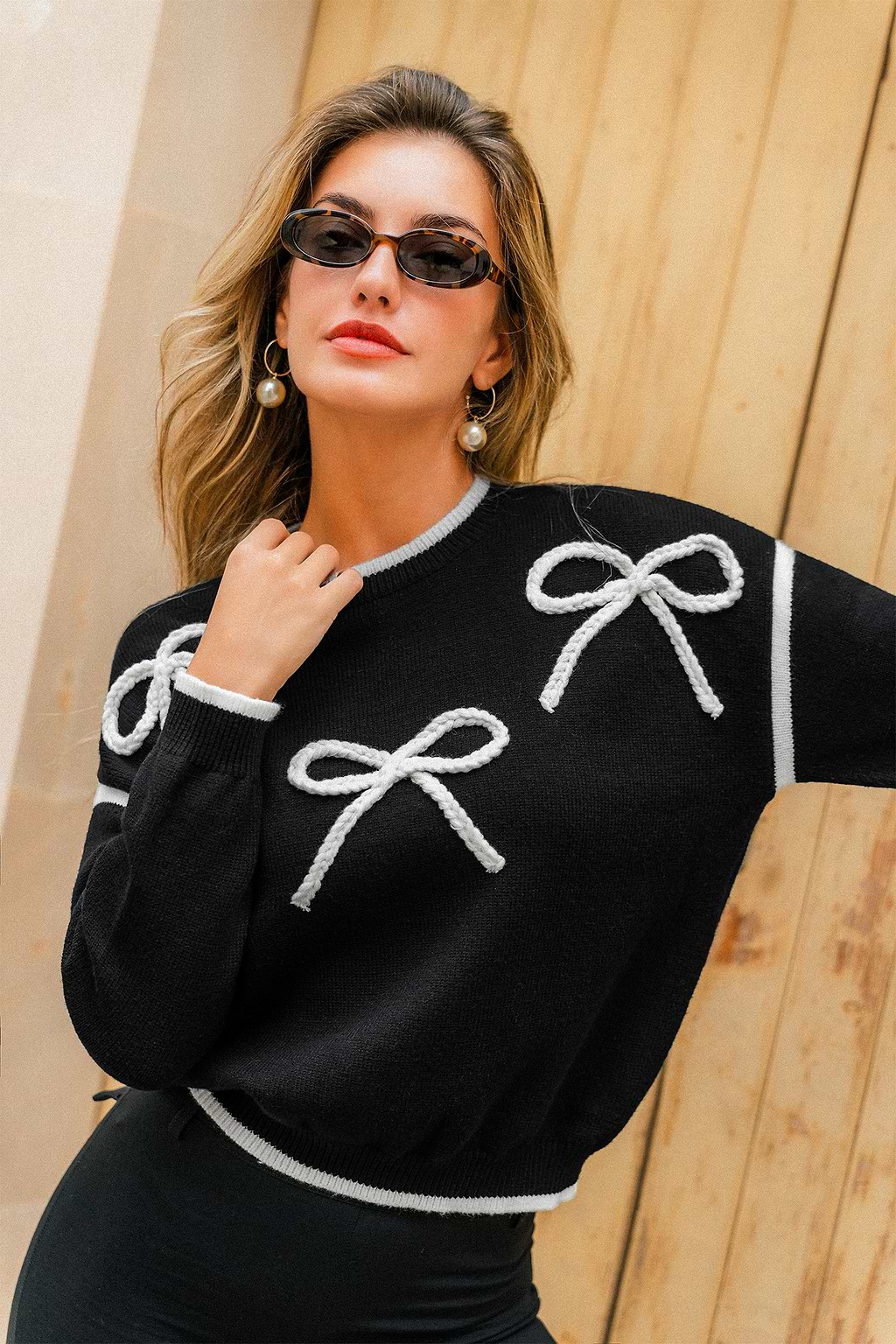 Sweet Side Bow Jumper