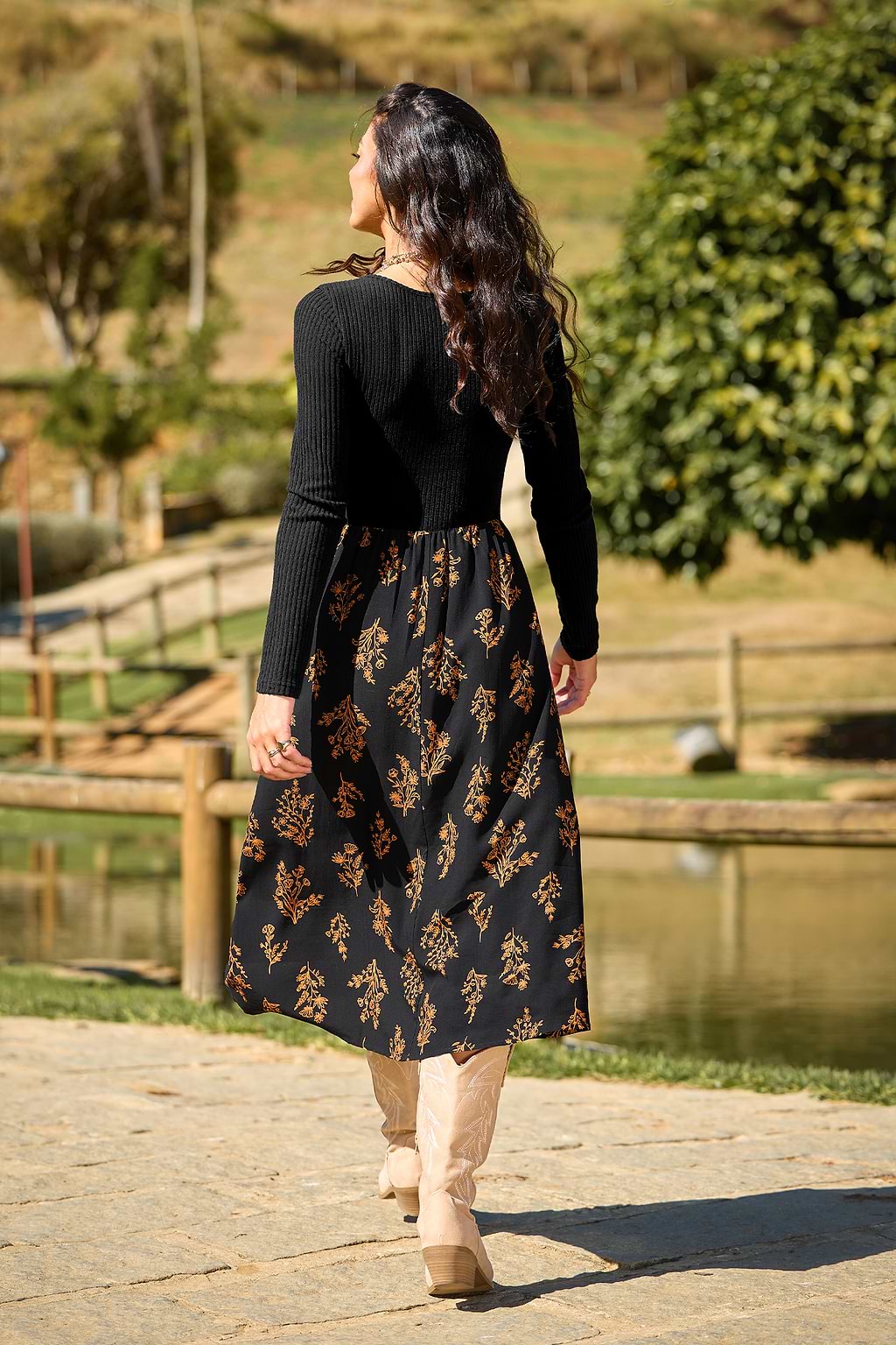 Slow Dance Floral Midi Dress