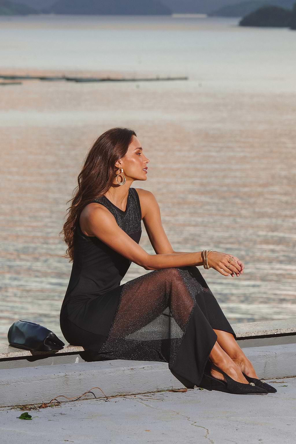 In the Spotlight Black Maxi Dress