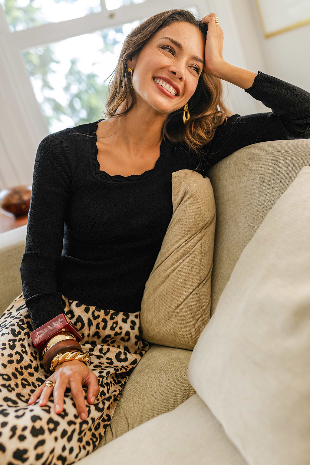 A Cut Above Black Sweater