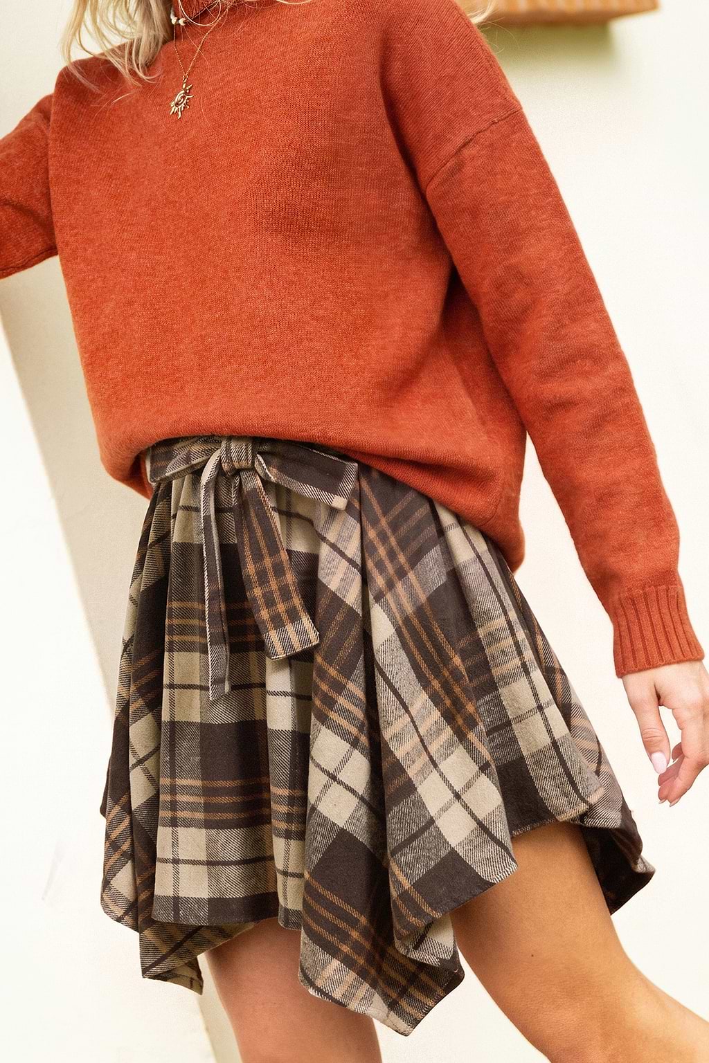 In Session Plaid Mini Skirt