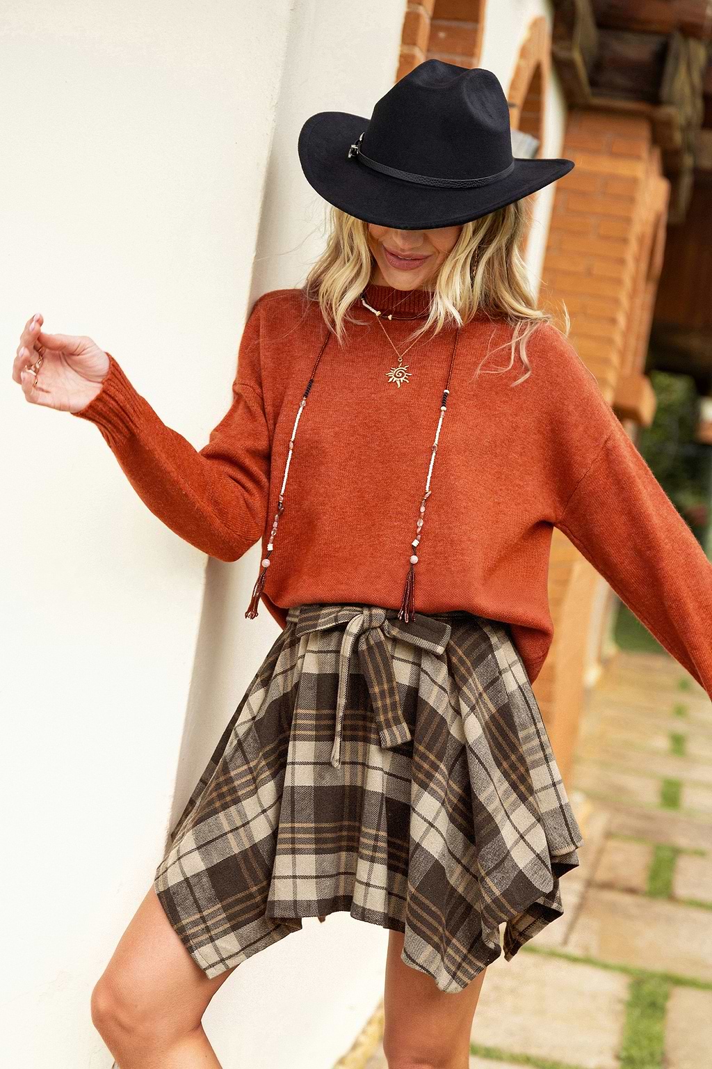 Pomarańczowy sweter Sunday Mood