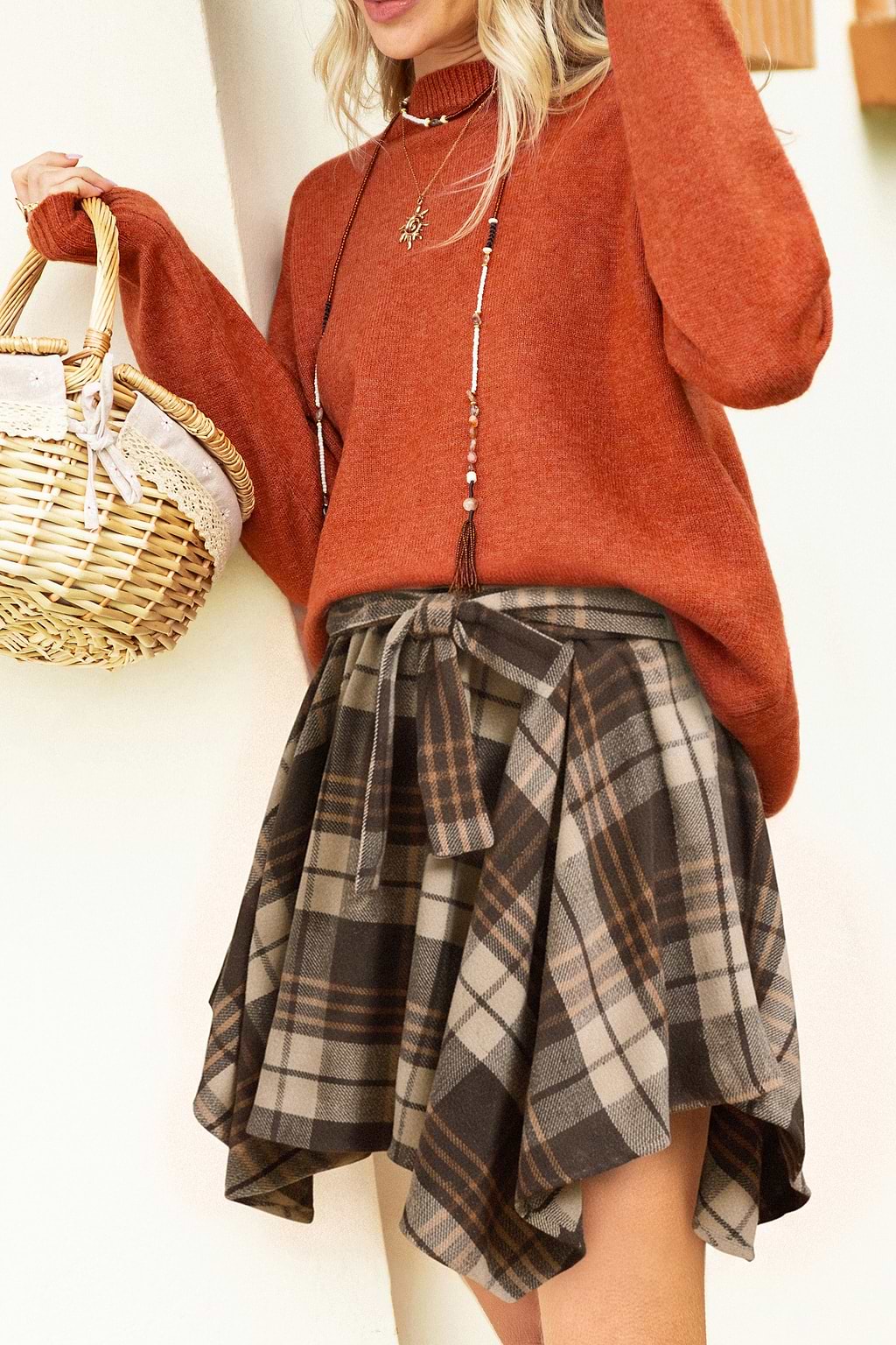 In Session Plaid Mini Skirt