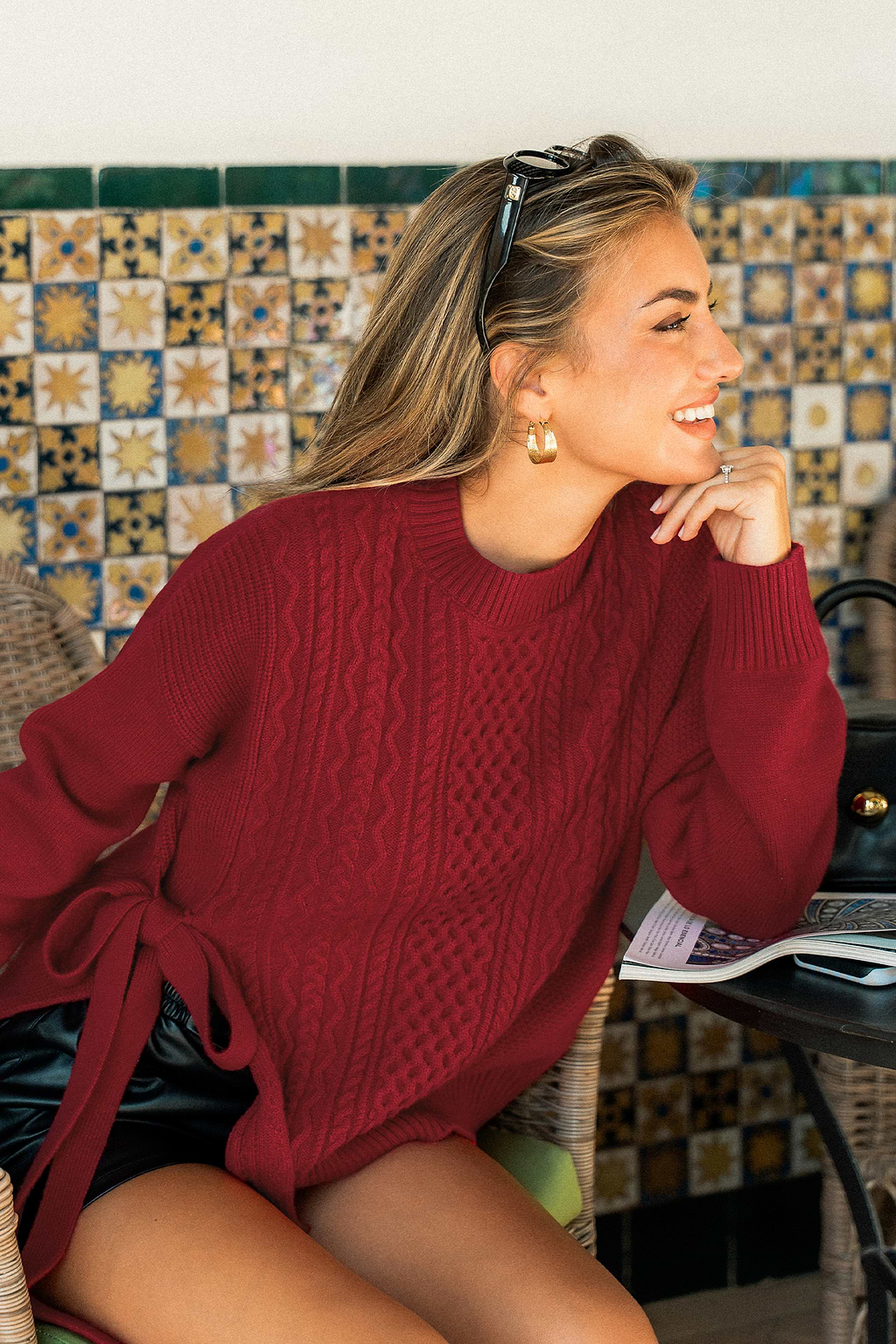 Bundled Up Red Sweater
