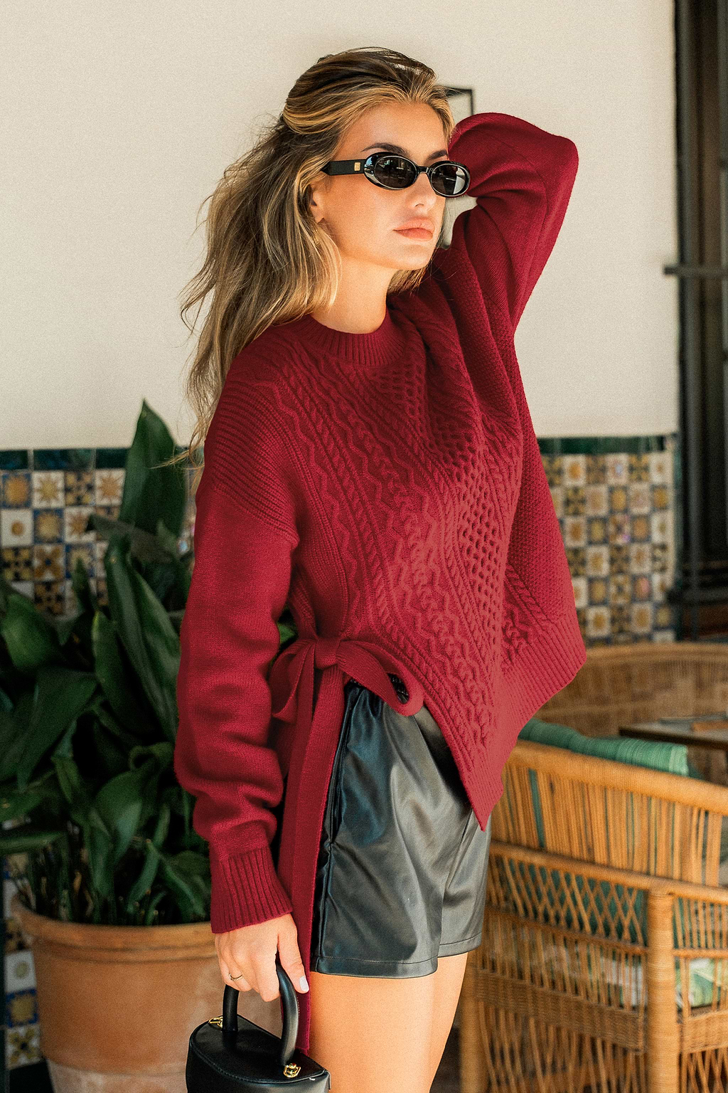 Bundled Up Red Sweater