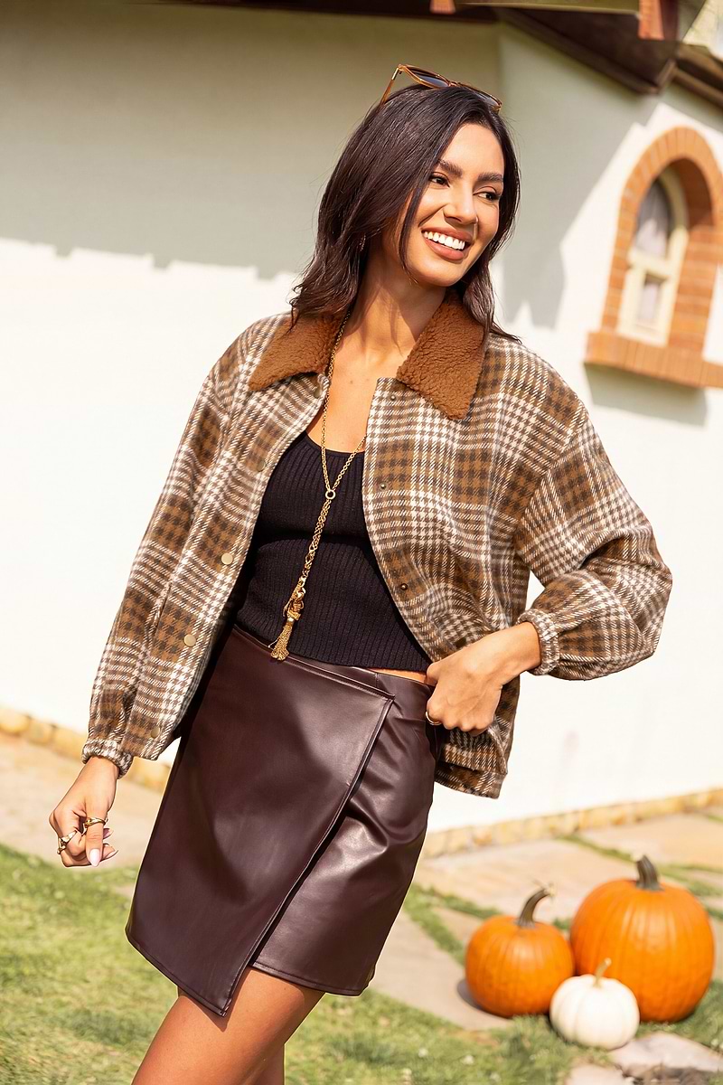Cozy Life Plaid Jacket