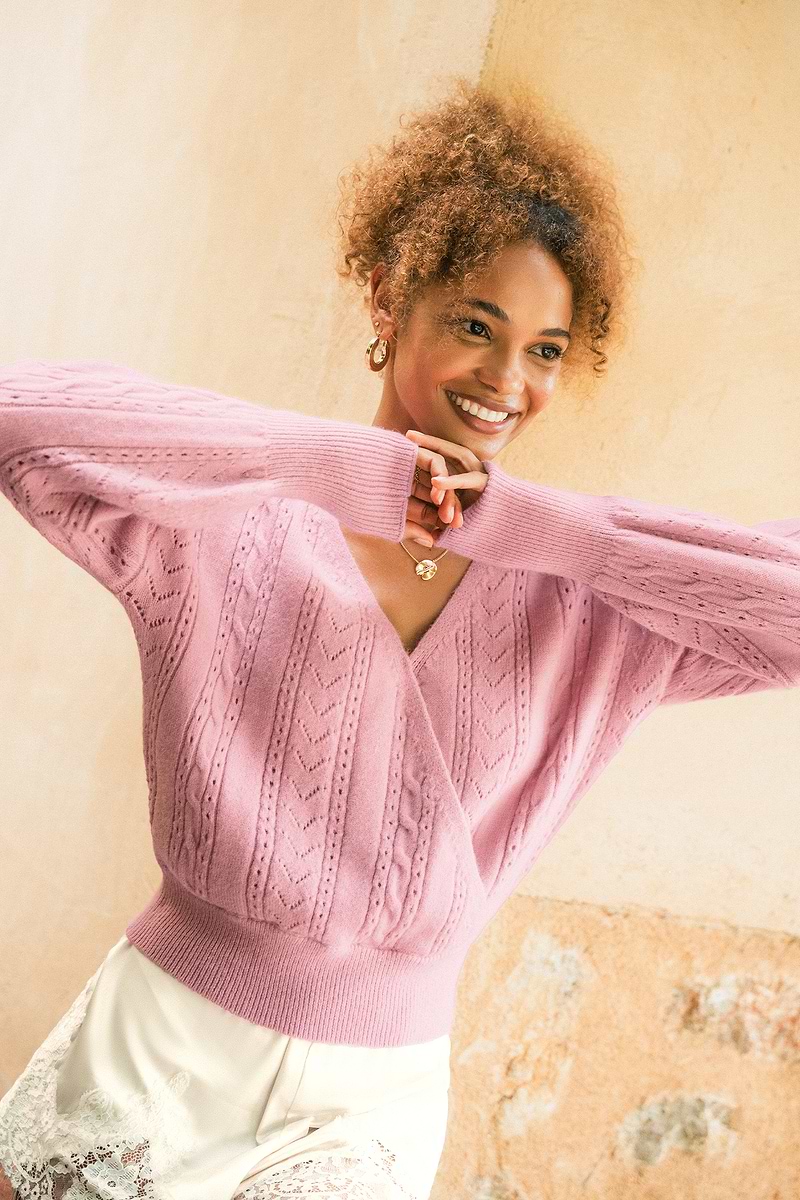 Rosy Glow Pink Sweater