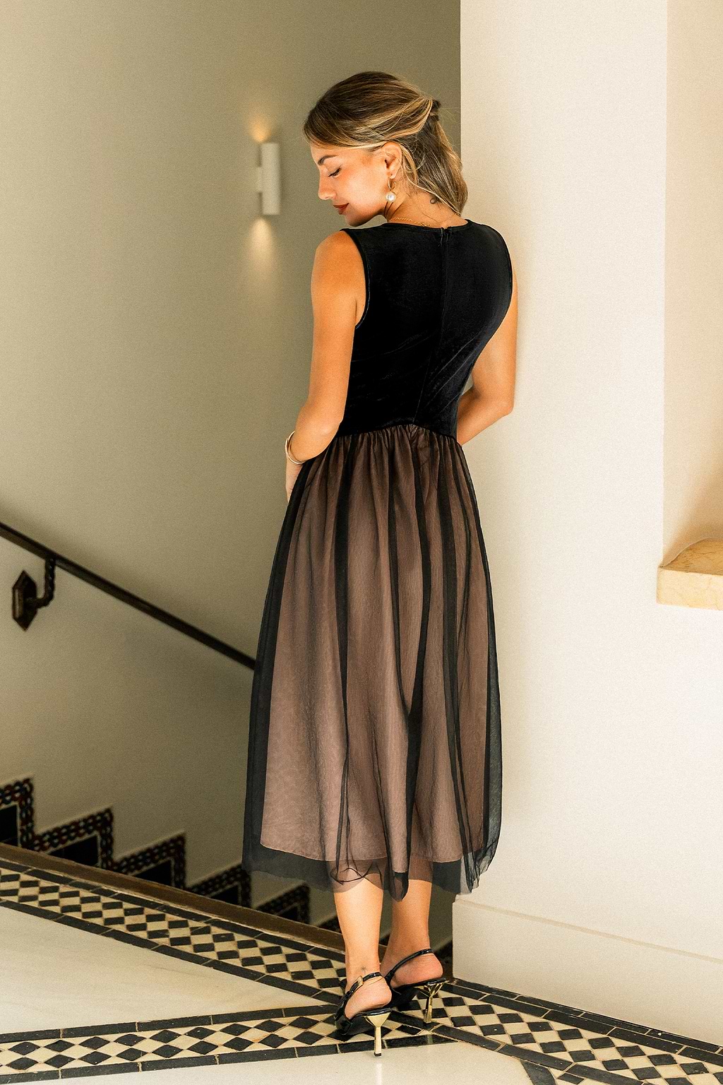 Audrey Black Maxi Dress