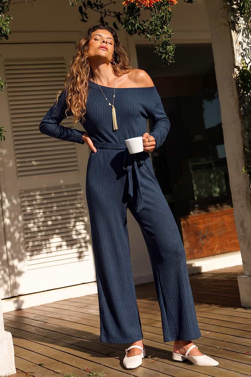 A Good Look Blue Jumpsuit