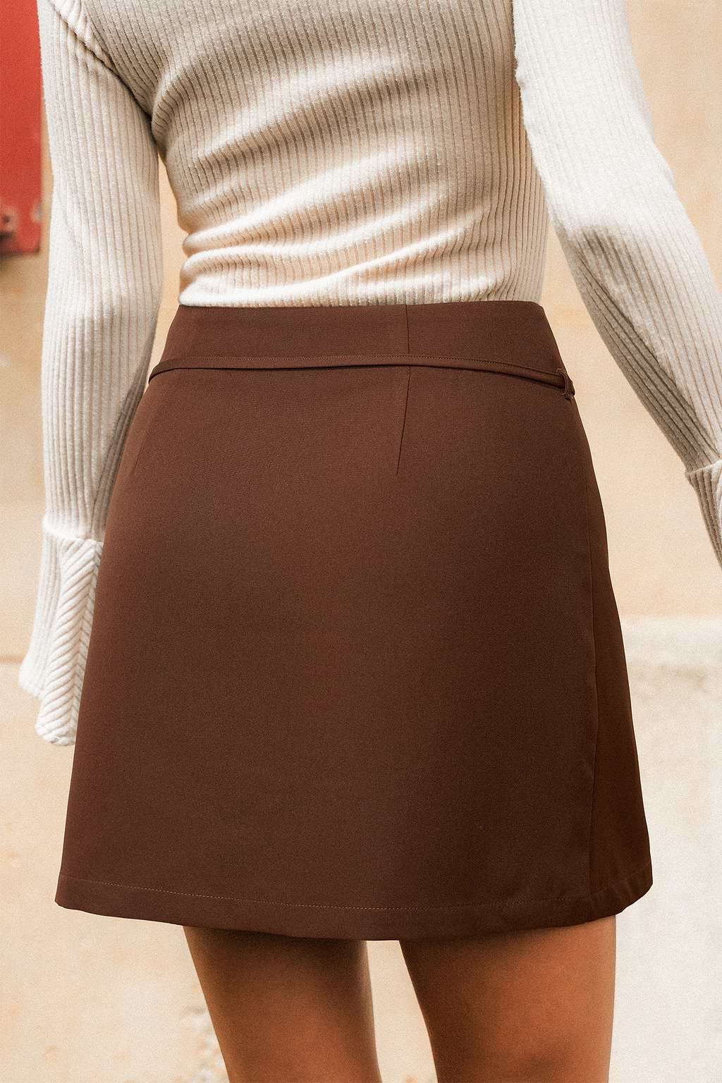 Downtown Weekend Brown Mini Skirt