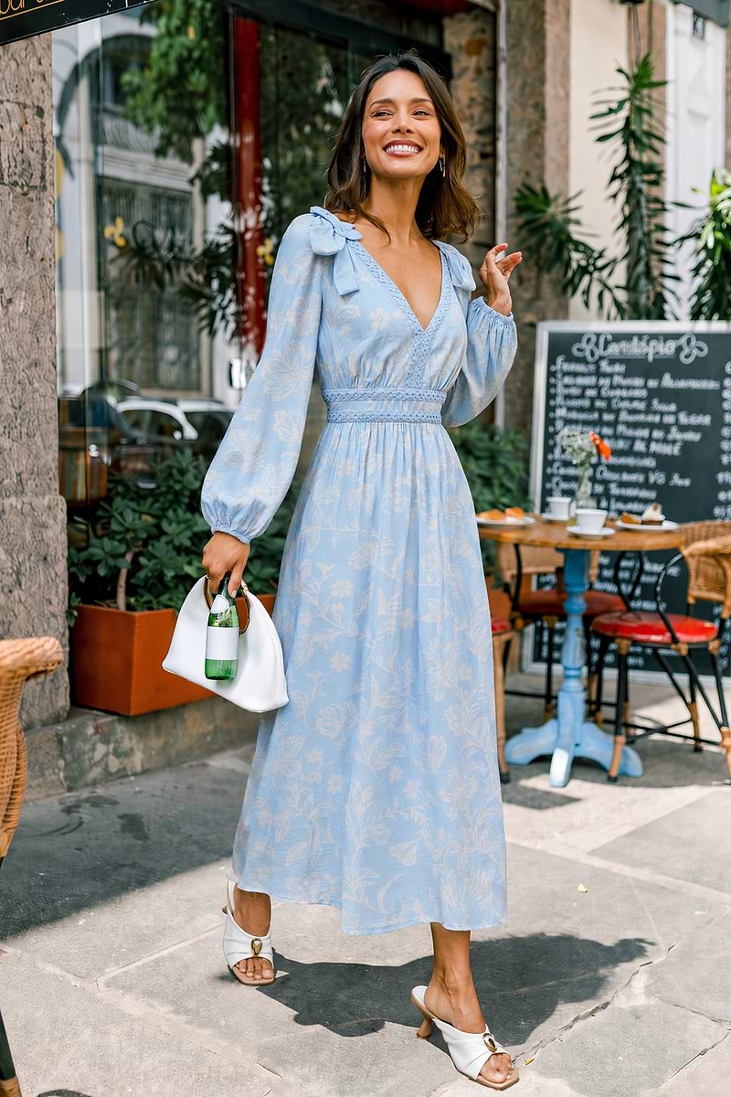 Vestido largo floral Romanticize It
