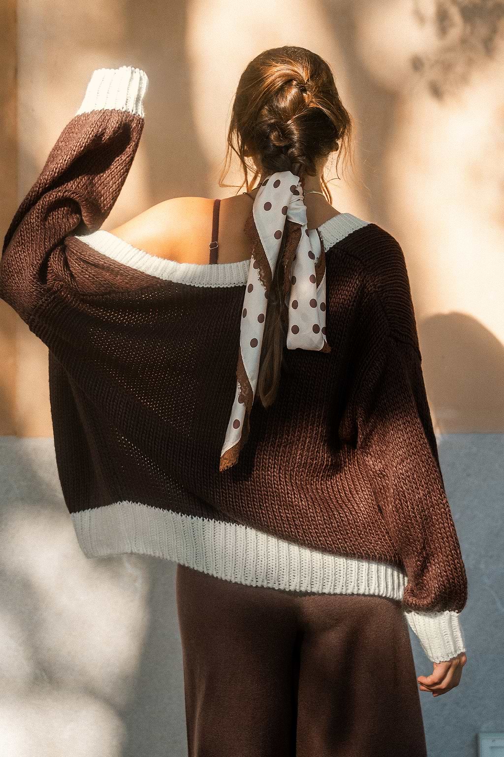 Cinnamon Chai Colorblock Cardigan