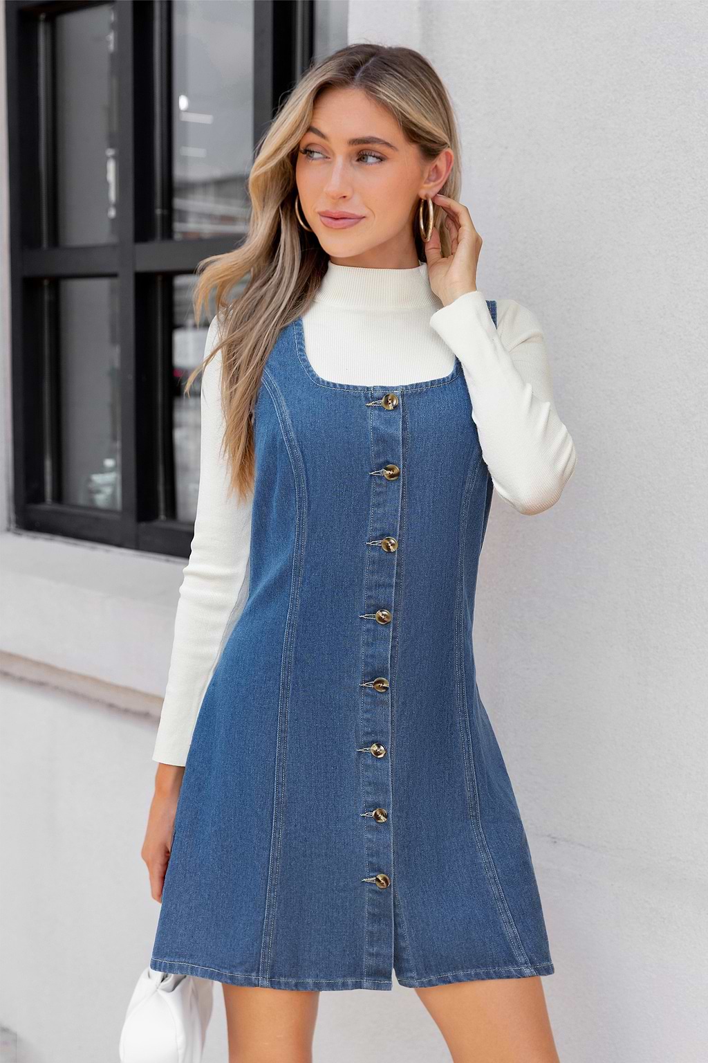 Applause Denim Mini Dress