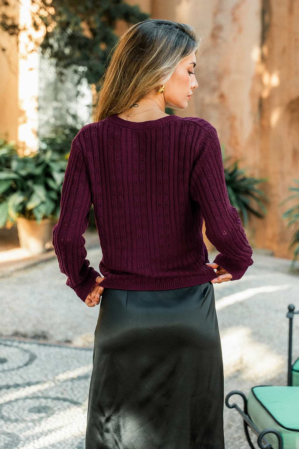 Labor of Love Purple Cardigan
