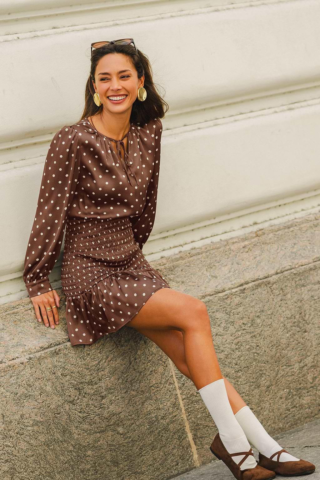 From the Heart Polka Dot Mini Dress