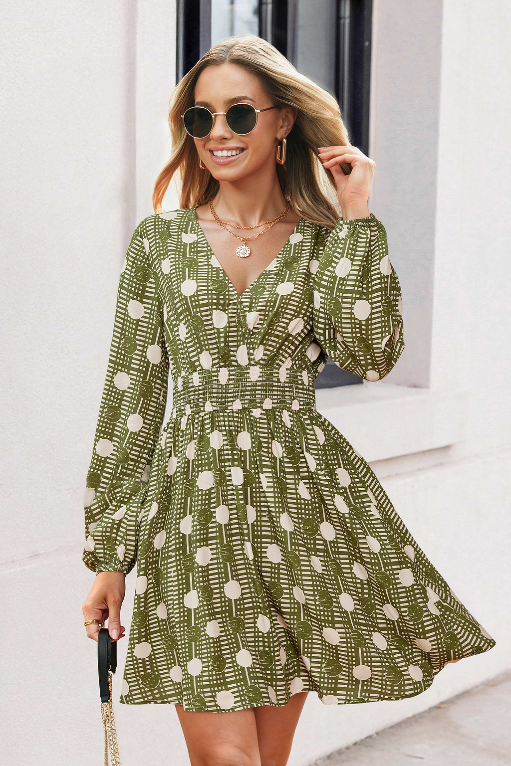 Mod About You Polka Dot Mini Dress