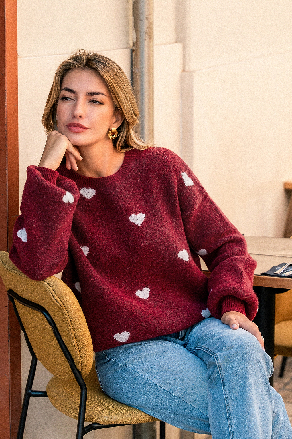 Skip a Beat Heart Sweater