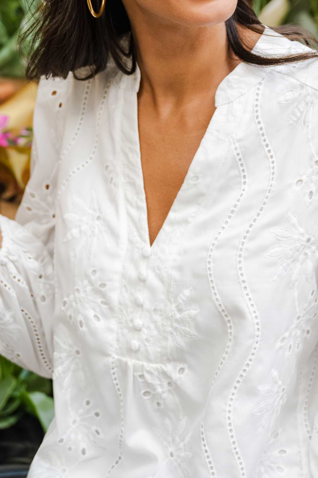 Nicely Done White Blouse