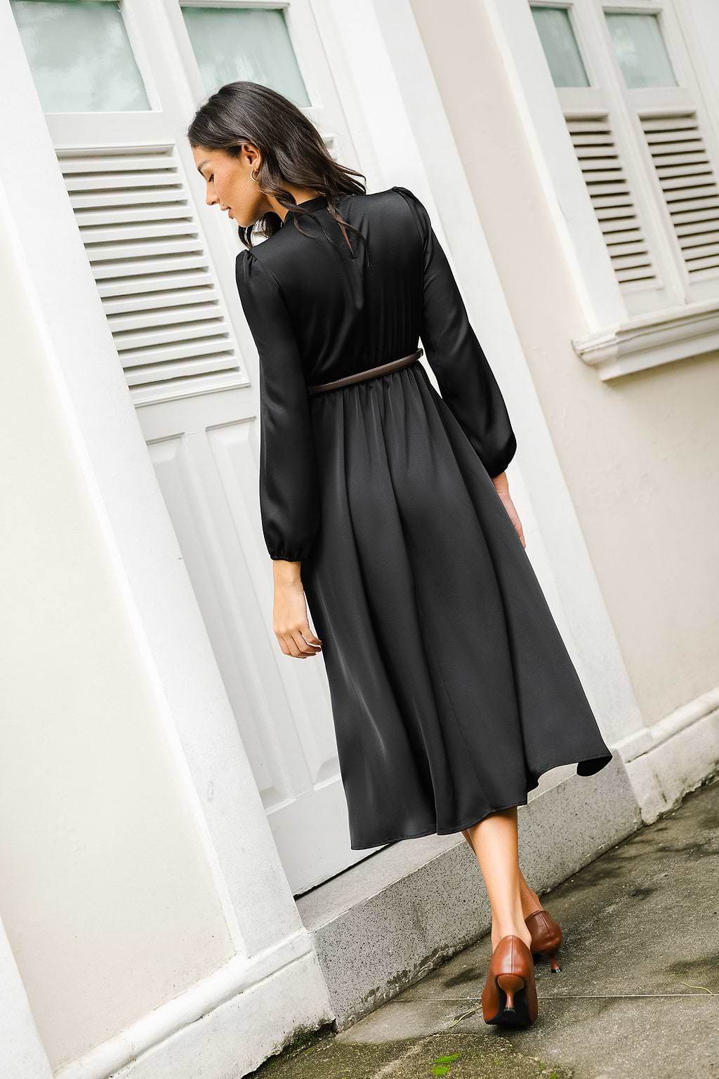 Mystery Black Maxi Dress