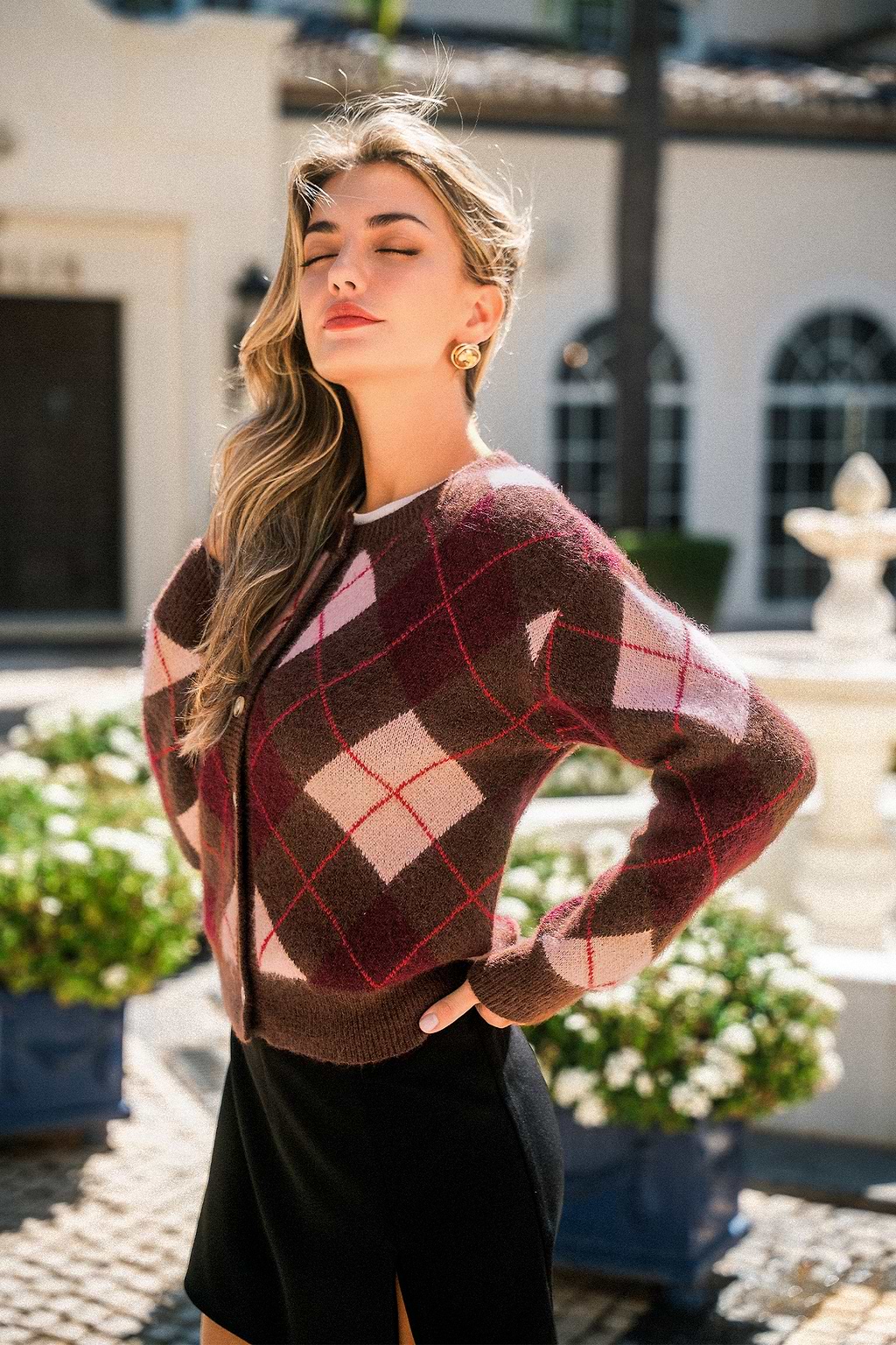 Przeczytaj pokój Argyle Cardigan