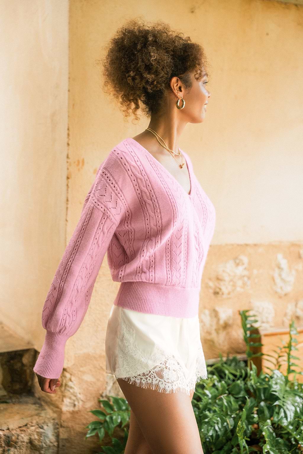 Rosy Glow Pink Sweater