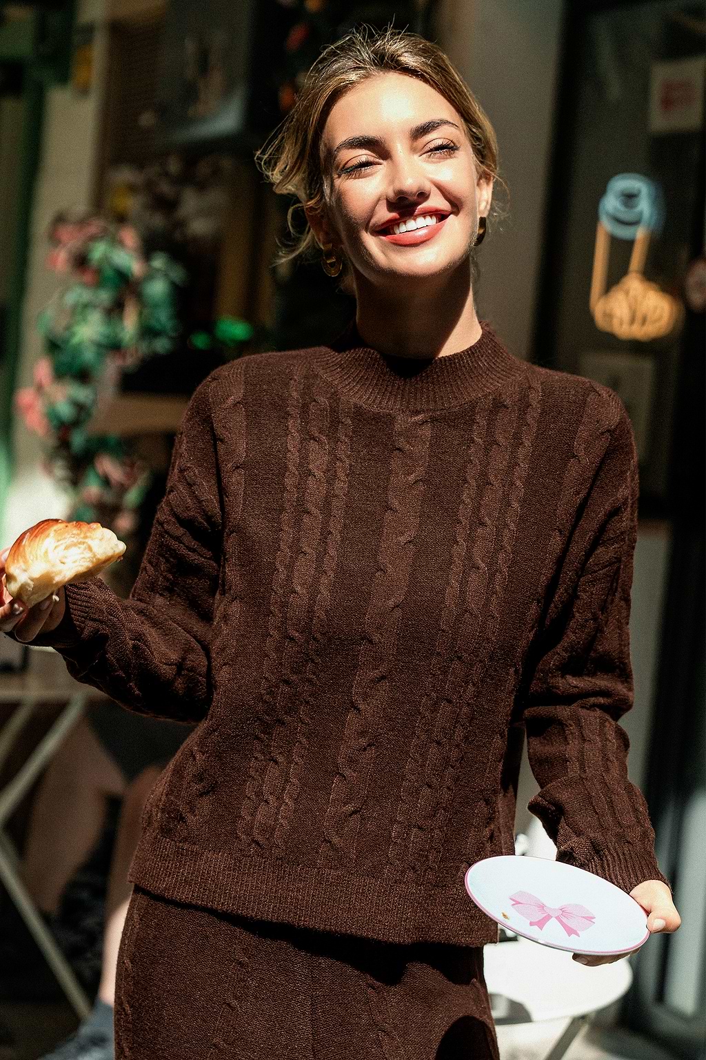 Up Close Brown Sweater