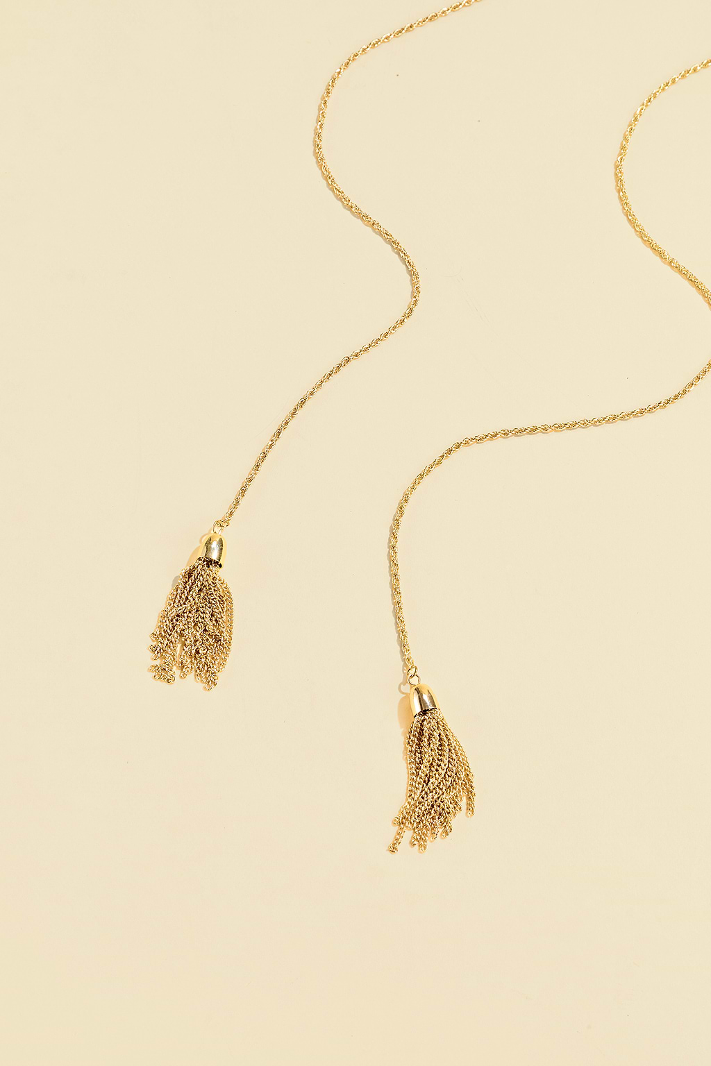 Loose Ends Gold-Tone Necklace