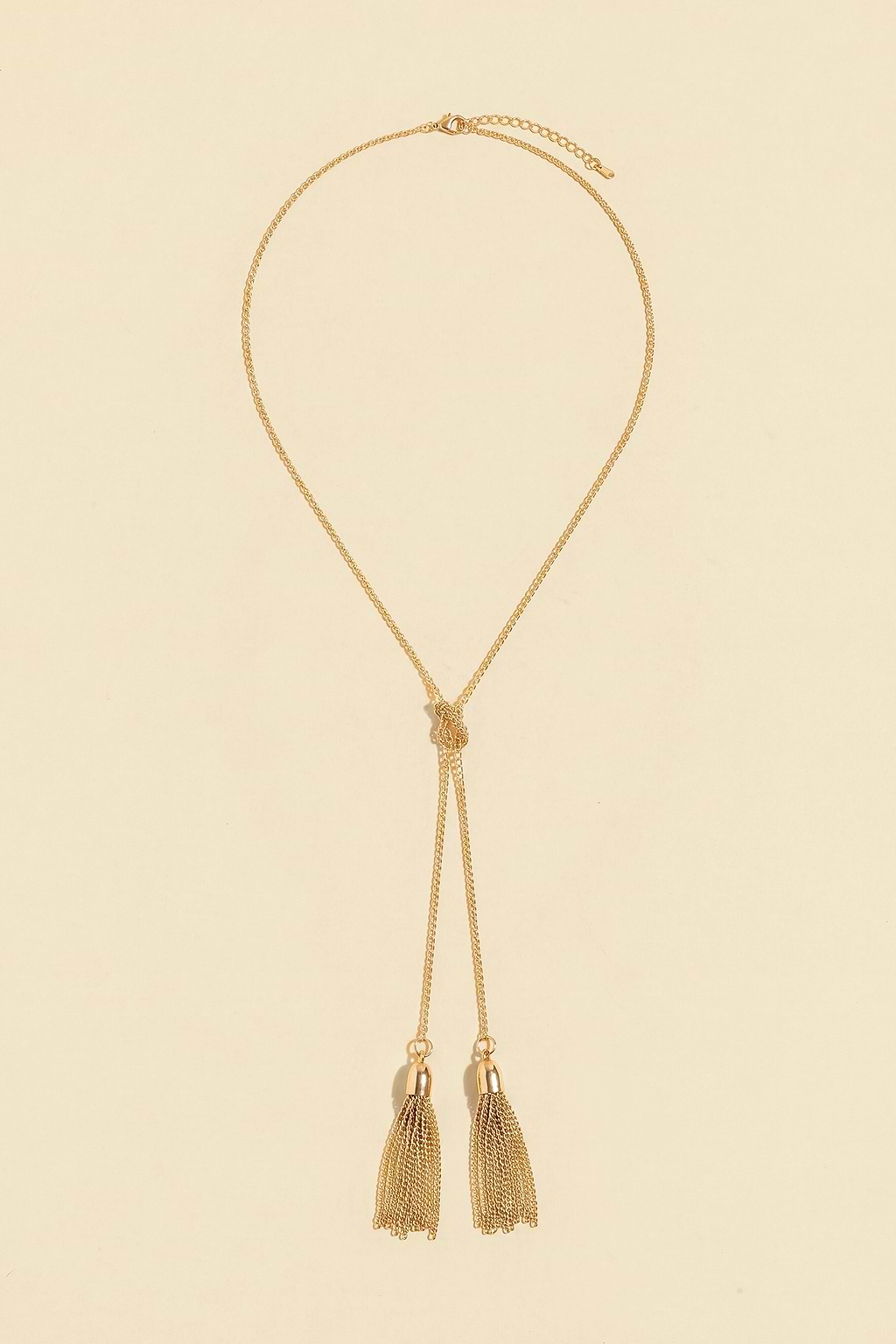 Loose Ends Gold-Tone Necklace