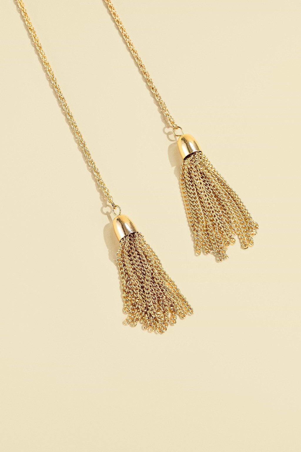 Loose Ends Gold-Tone Necklace