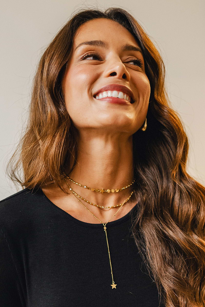 Seeing Stars Gold-Tone Necklace
