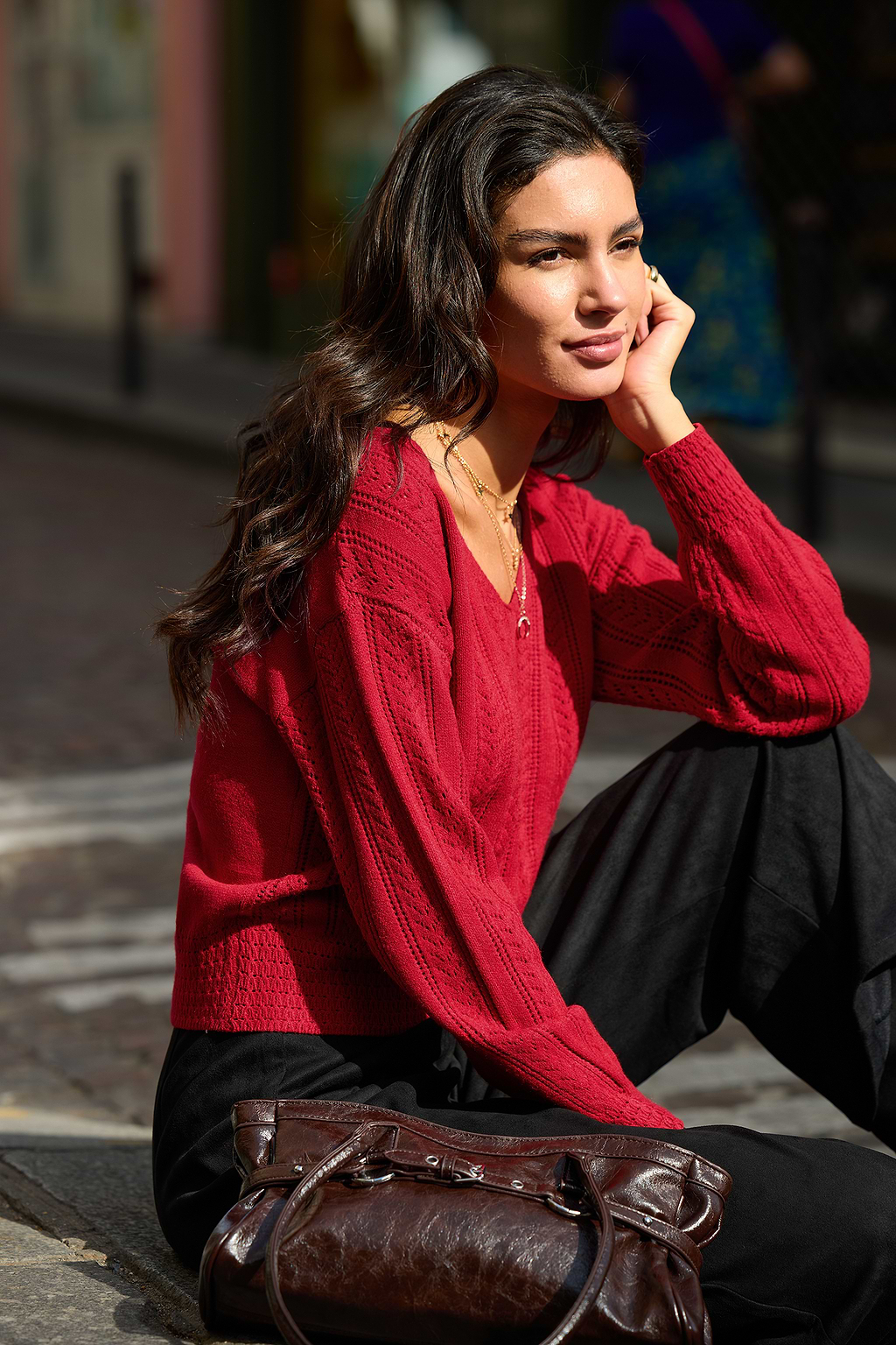 Apple Cider Red Jumper