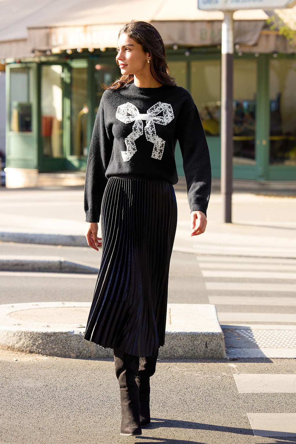 By a Thread Black Sweater