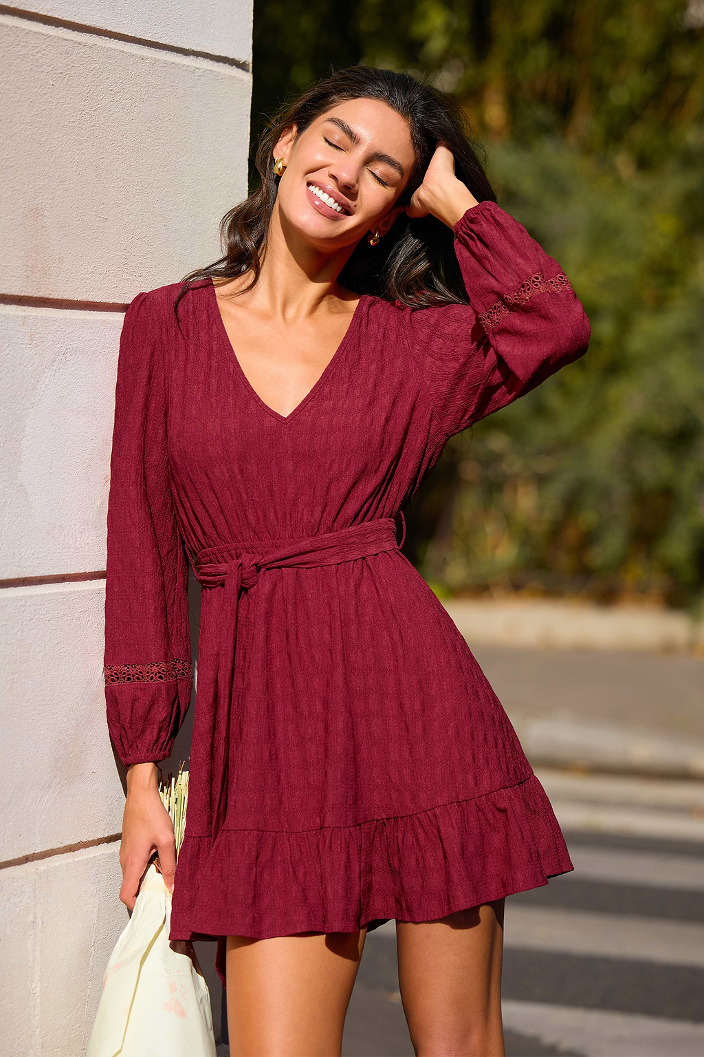 Short Notice Red Mini Dress