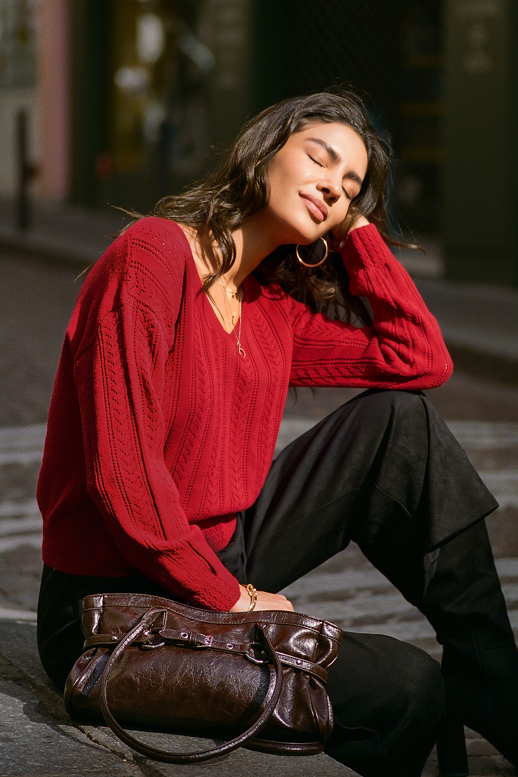 Apple Cider Red Sweater