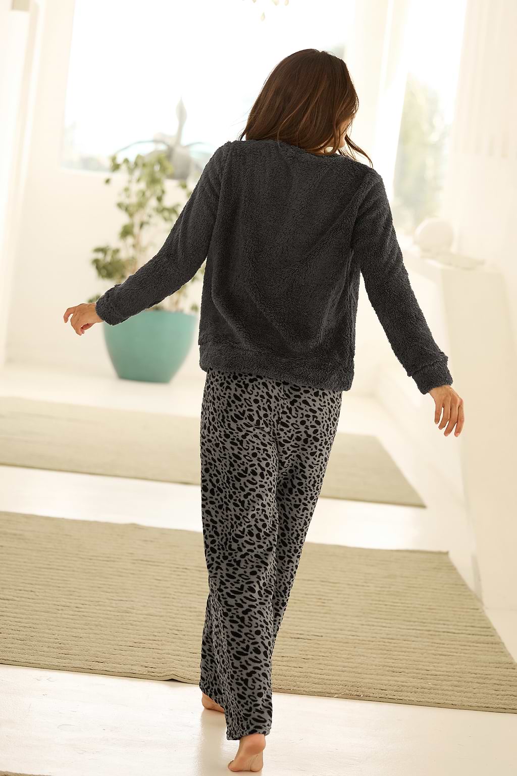 Cozy Theory Animal Print Pajama Set