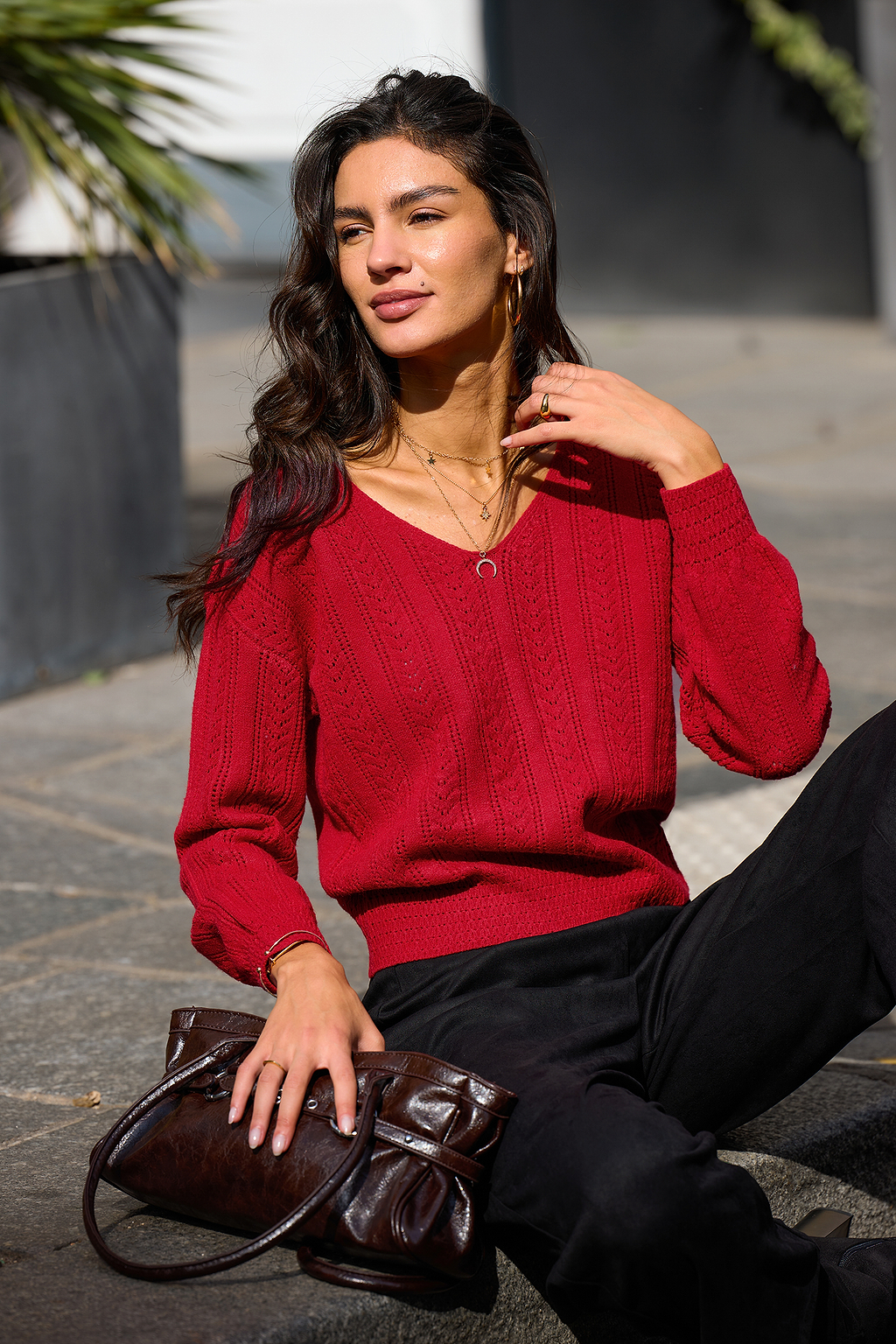 Apple Cider Red Jumper