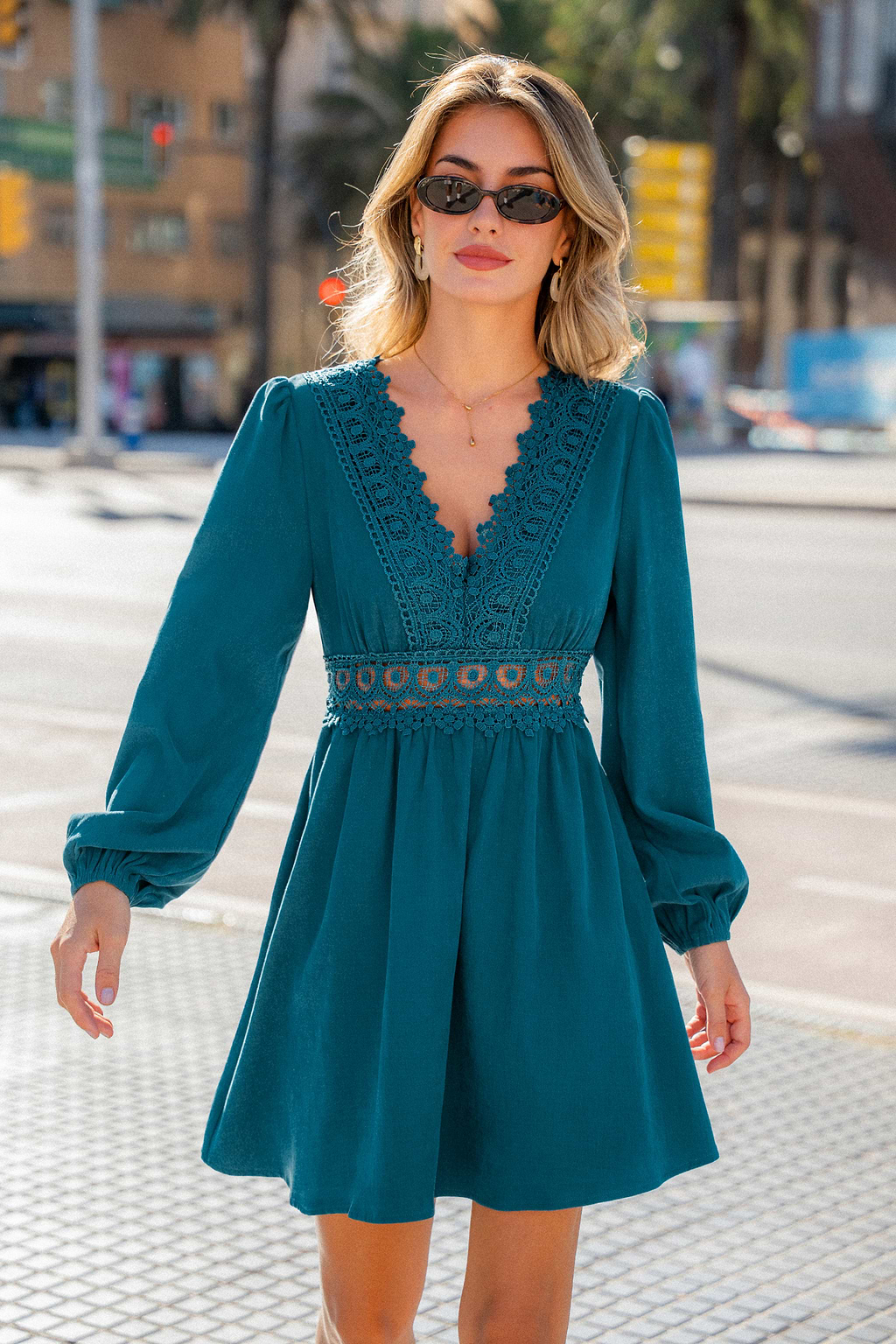 Wandering Soul Blue Mini Dress