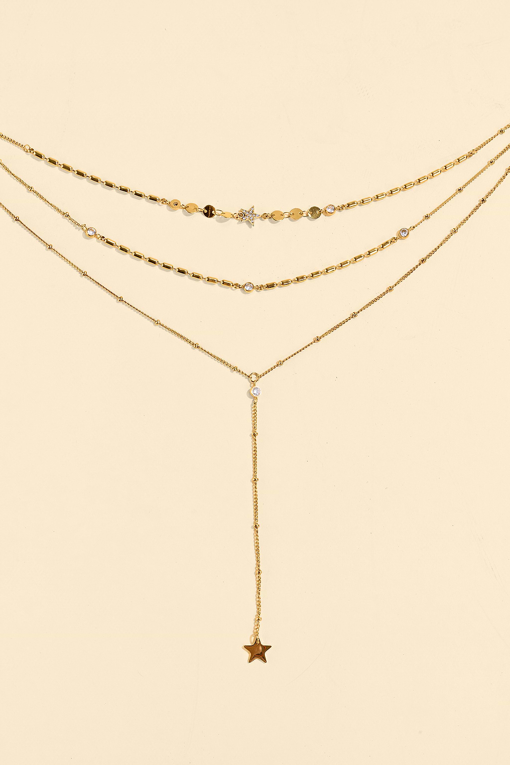 Seeing Stars Gold-Tone Necklace