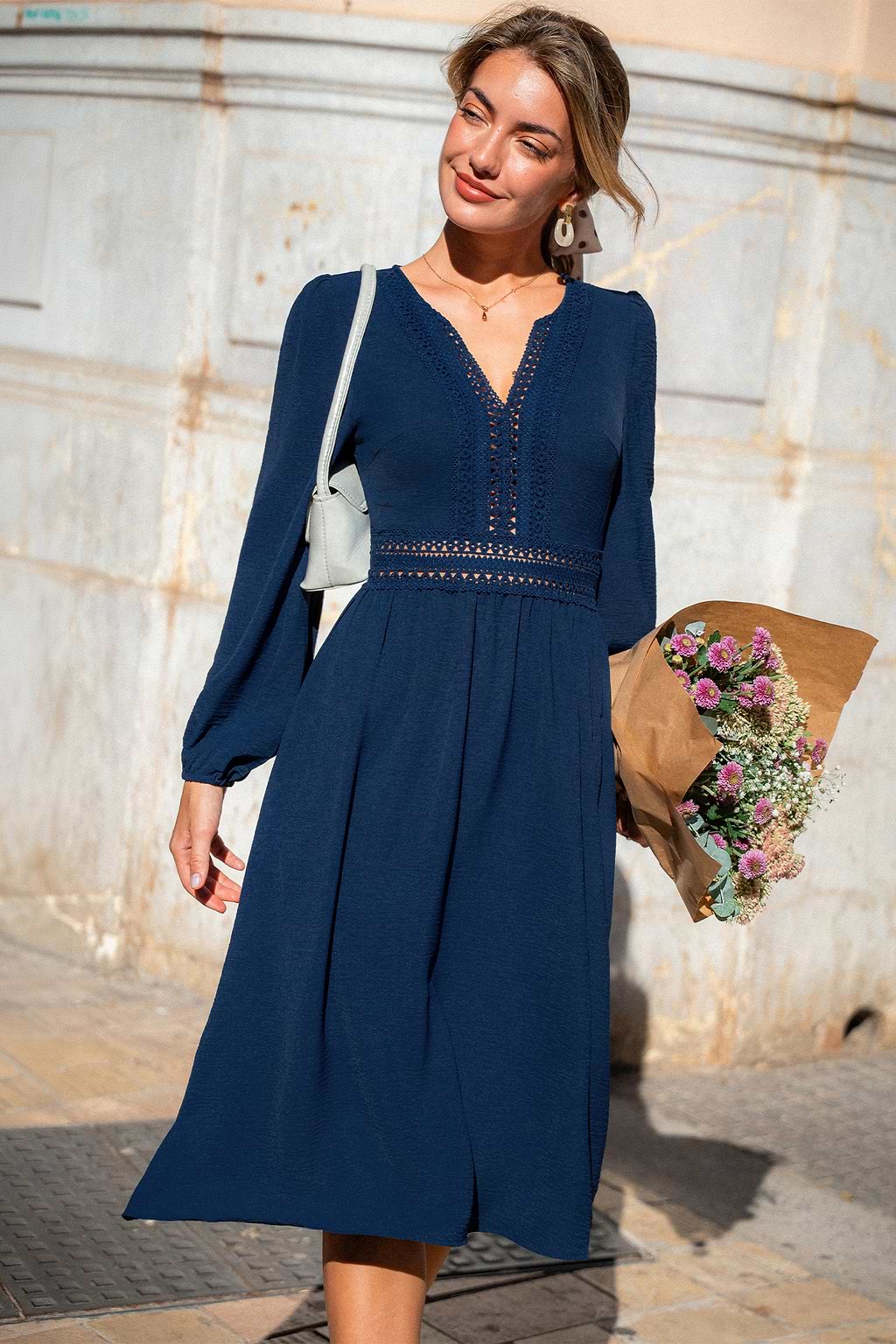 Live a Little Blue Midi Dress