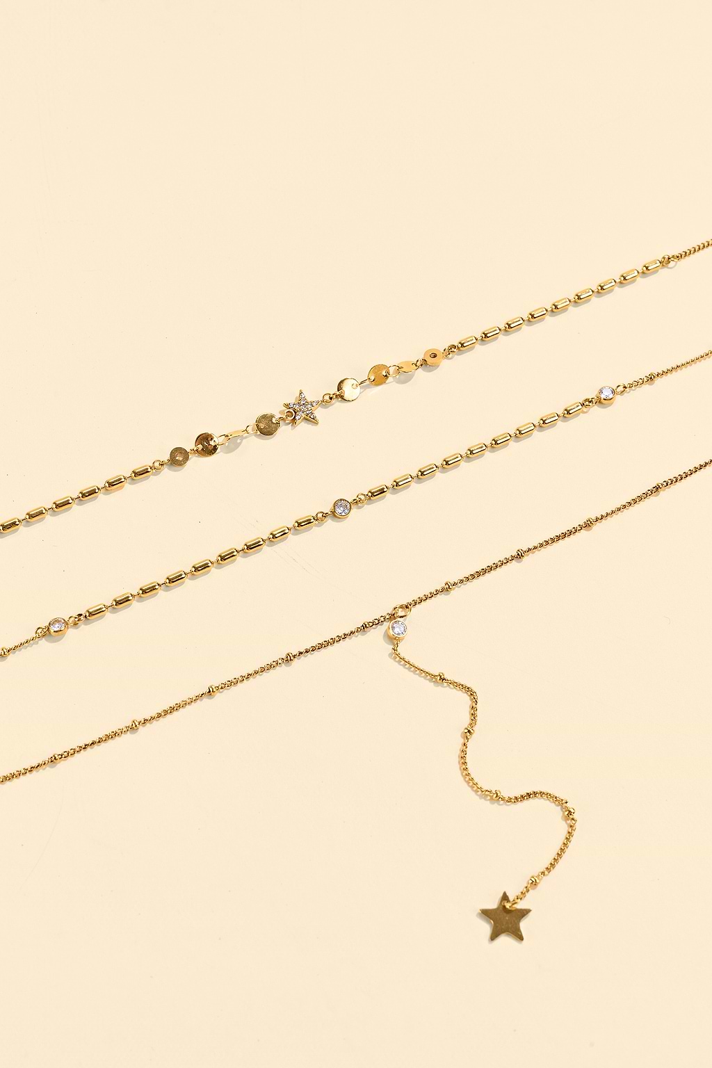 Seeing Stars Gold-Tone Necklace