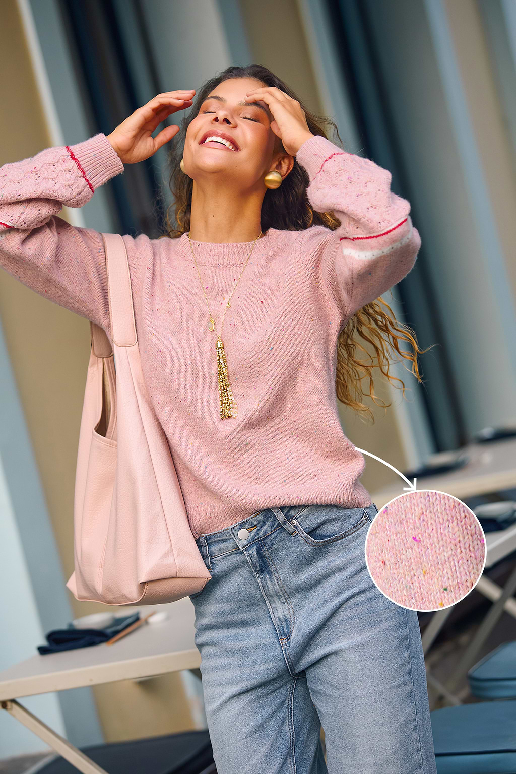 Fall Fair Pink Sweater