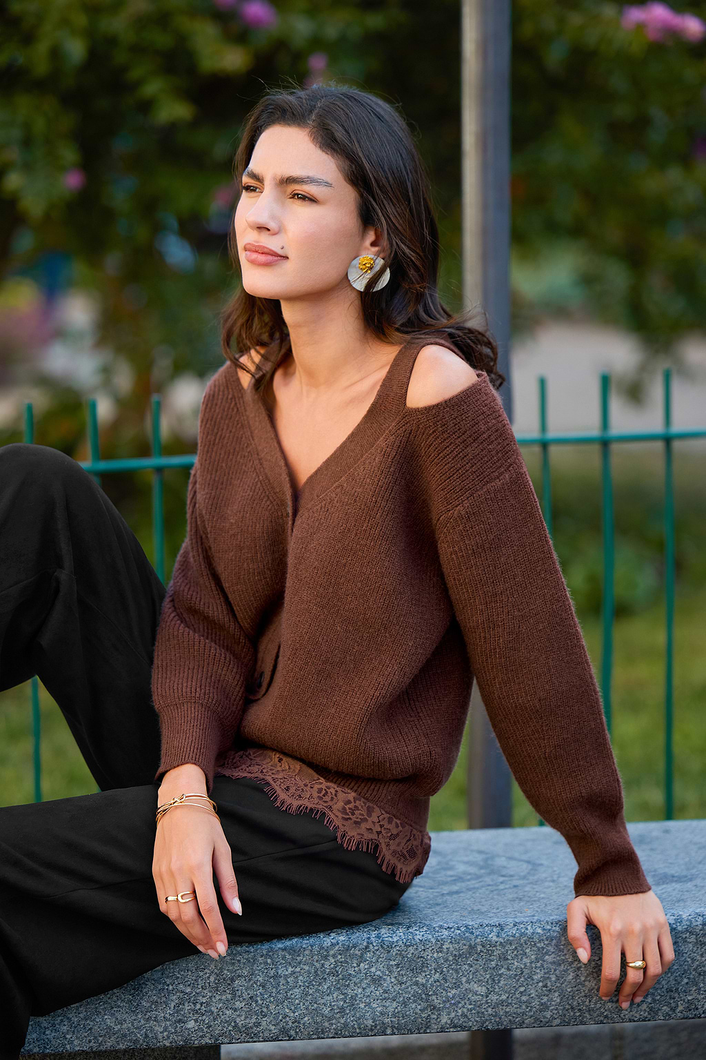 City Block Brown Cardigan