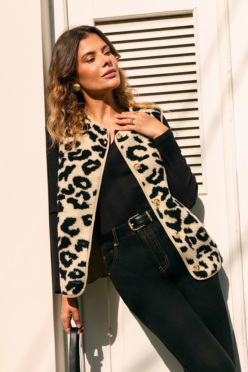 Bold Move Leopard Vest