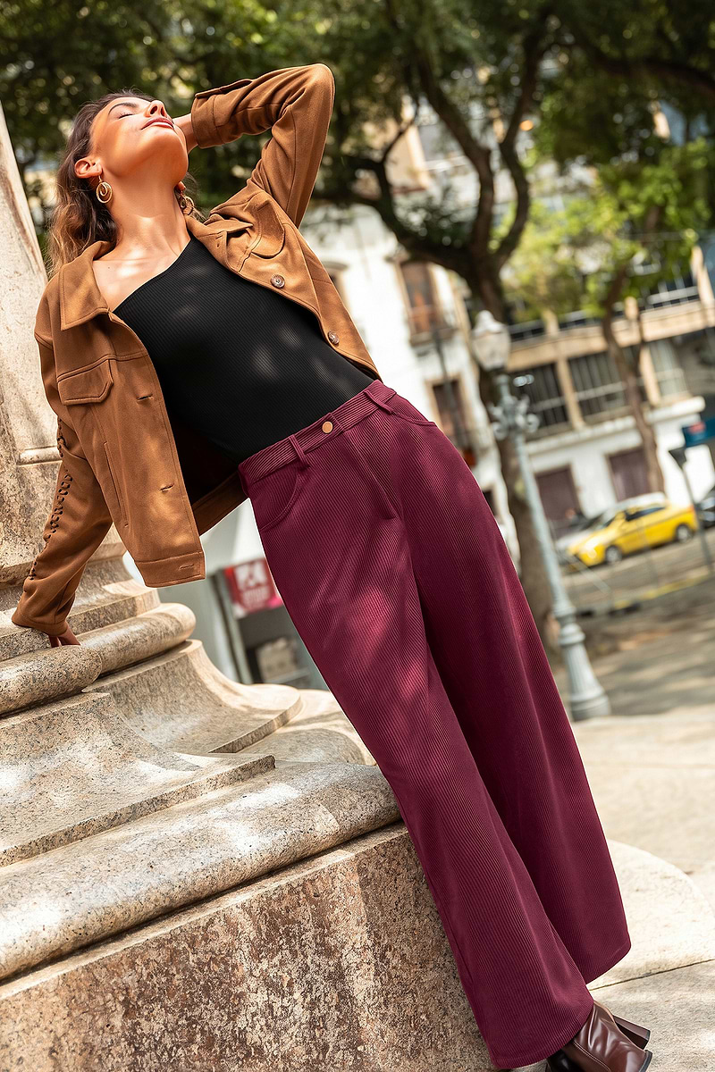 Against the Grain Red Trousers
