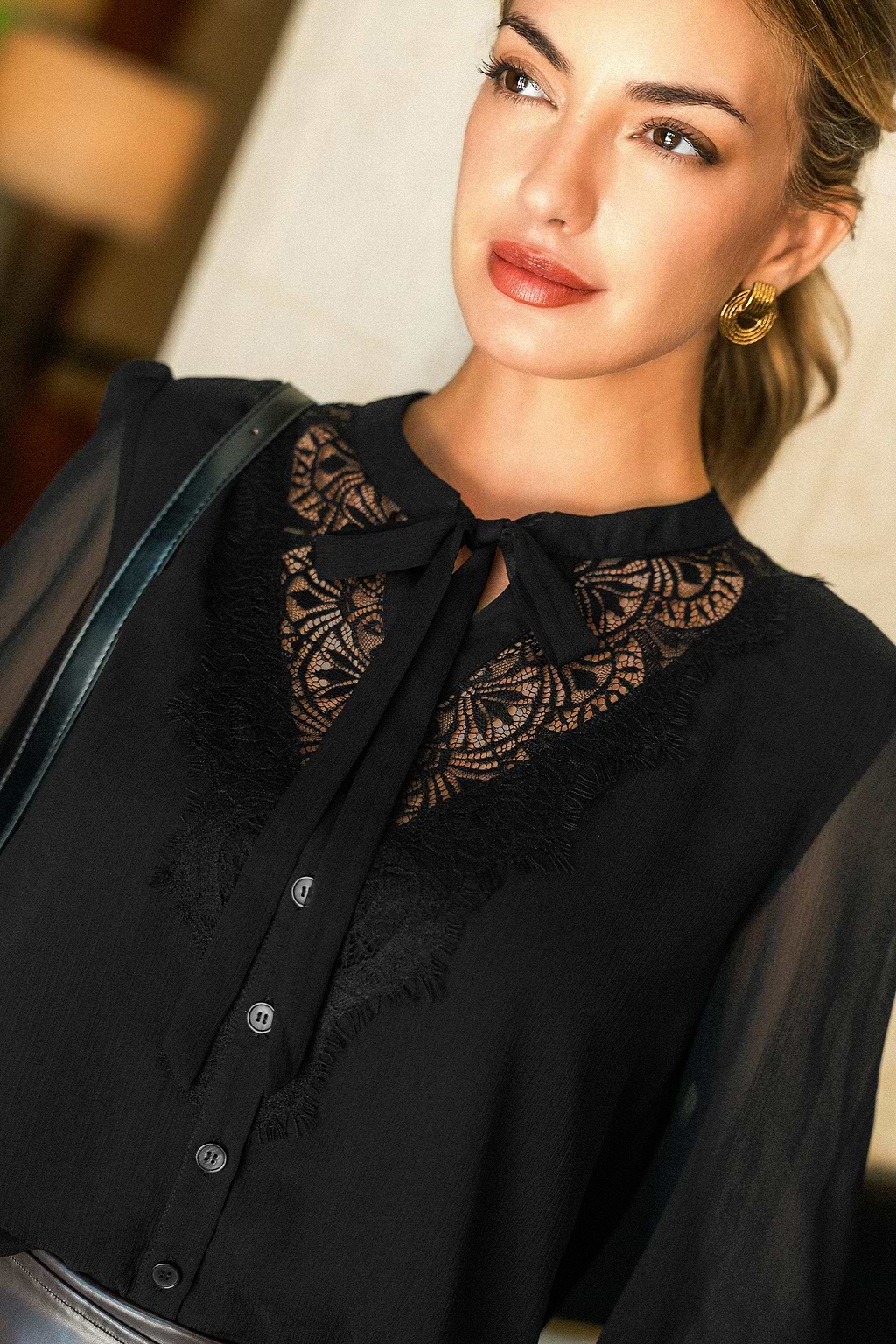 Noir Mood Black Blouse