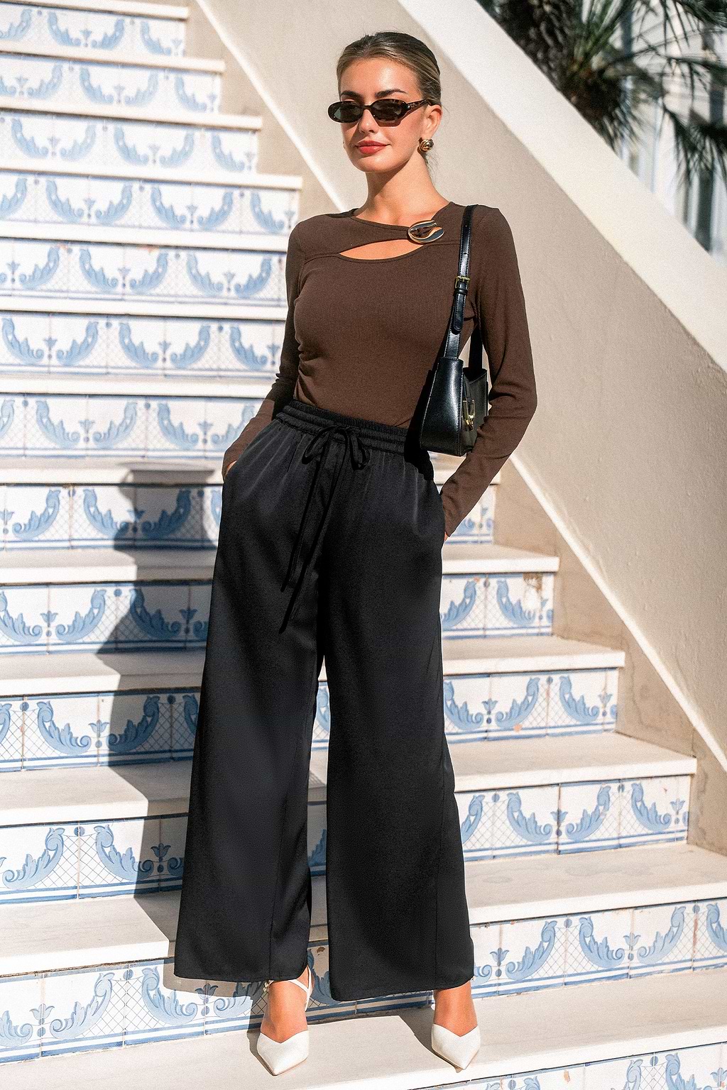 Going With It Black Pants